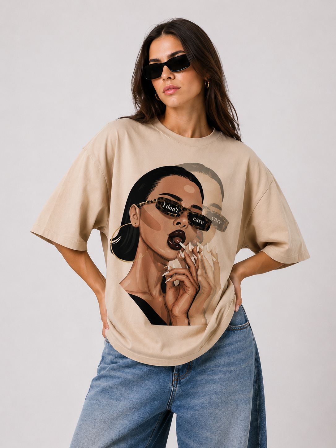 Unbothered oversized tee