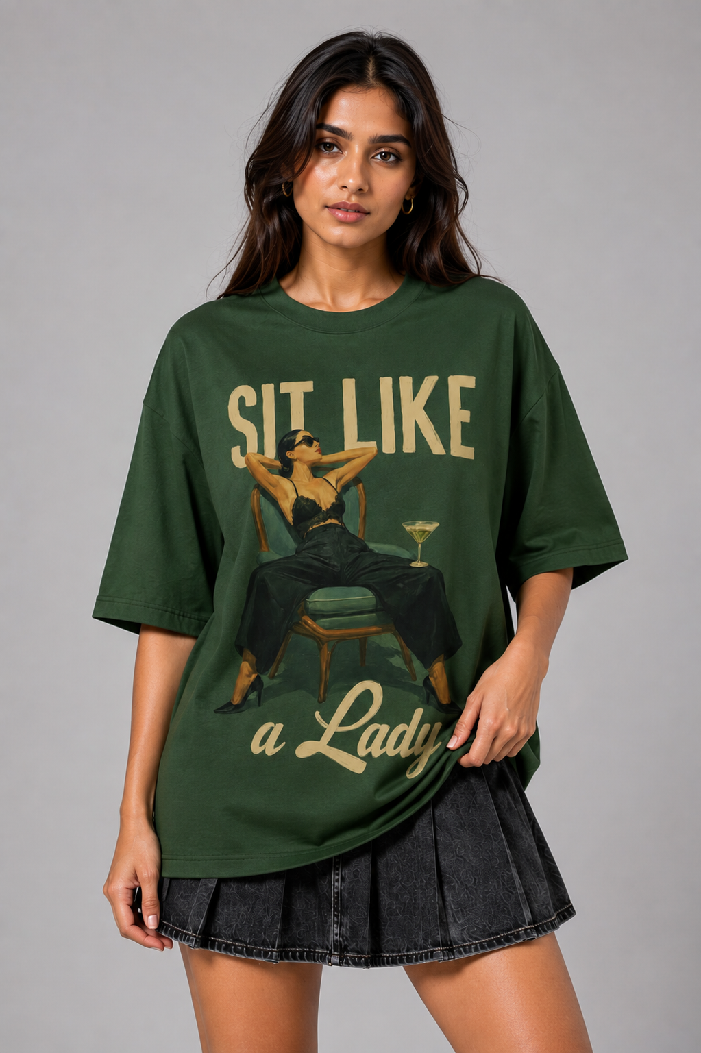 Sit Like a Lady Oversized T-Shirt