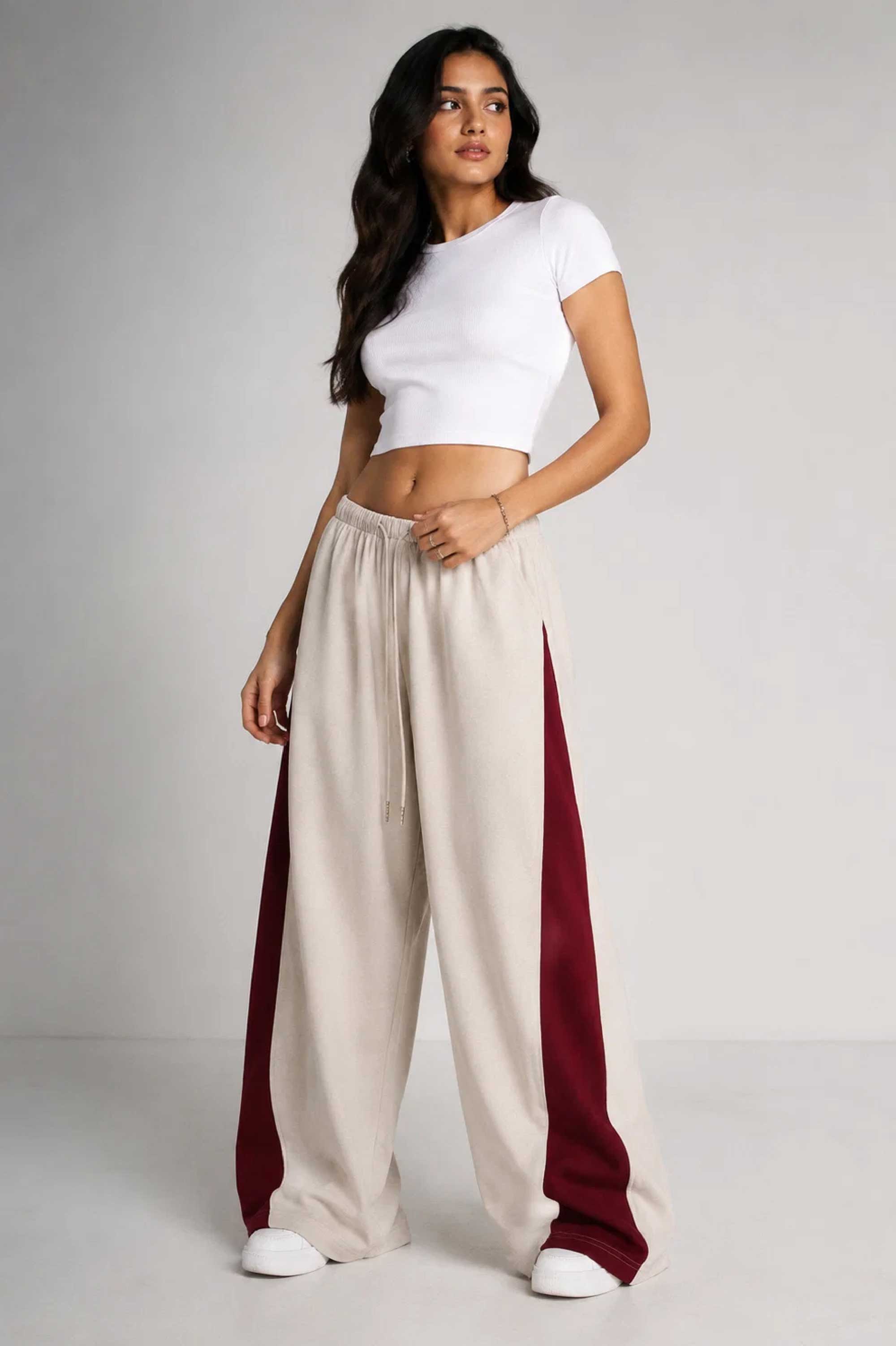 Wine Rush Wide-Leg Jogger