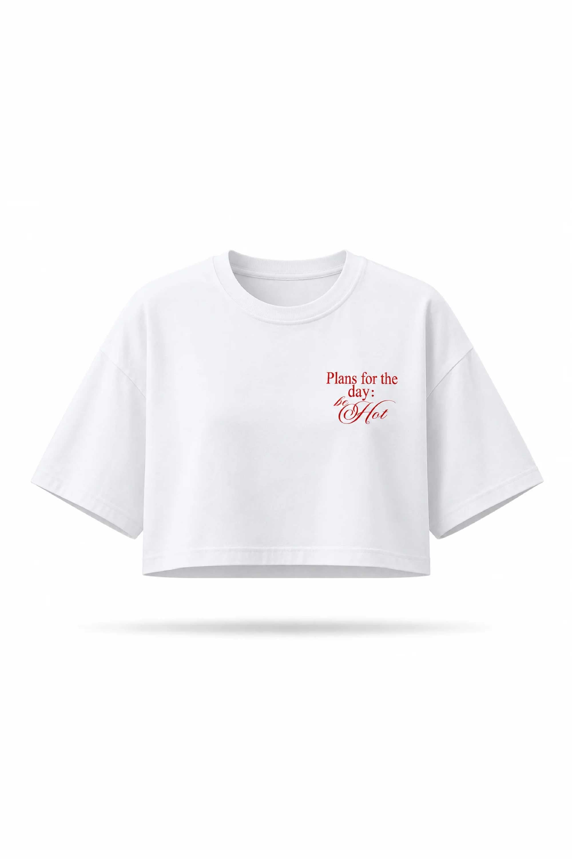 Chilly & Spicy Crop Oversized Tee 🌶️
