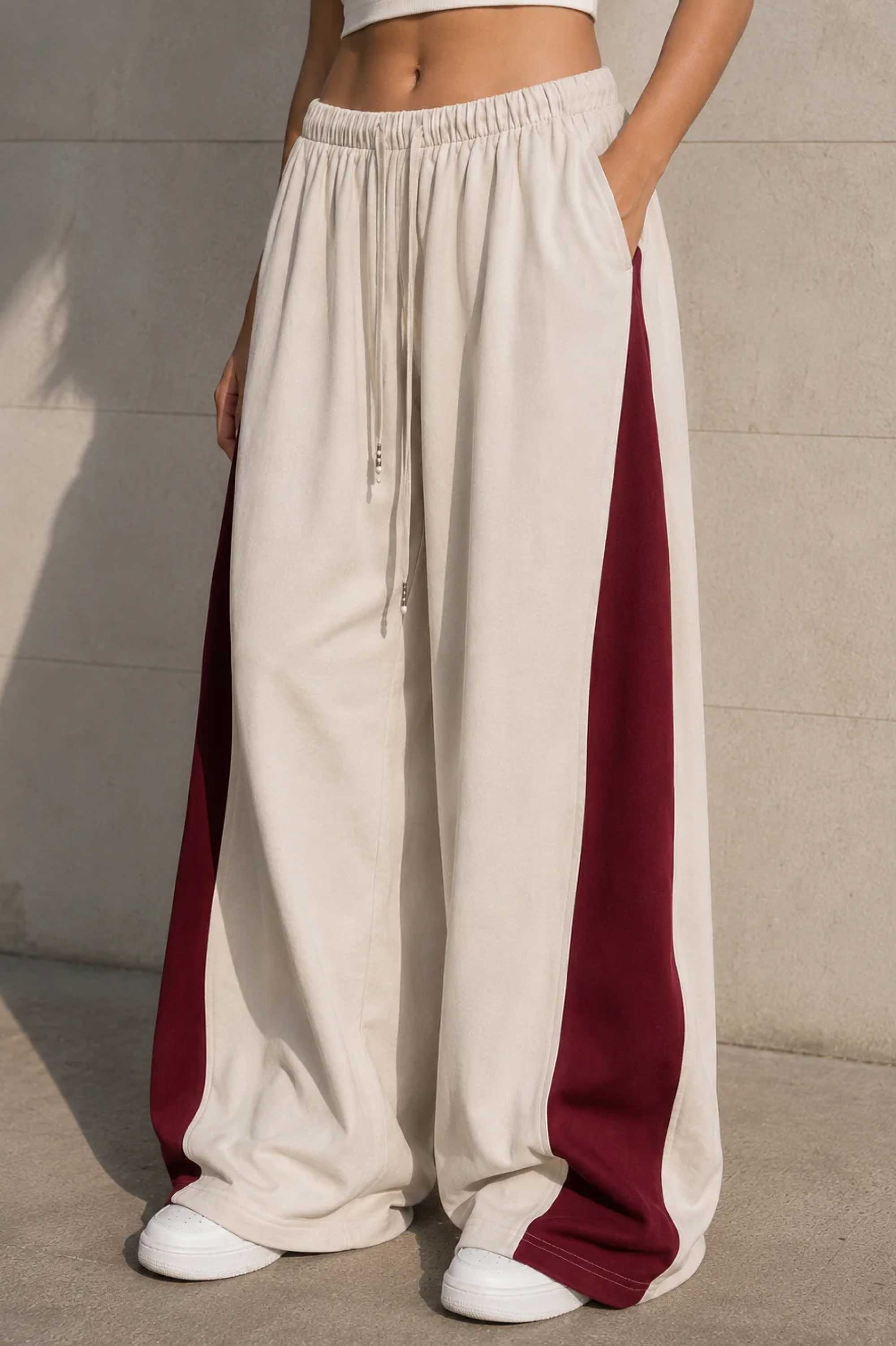 Wine Rush Wide-Leg Jogger