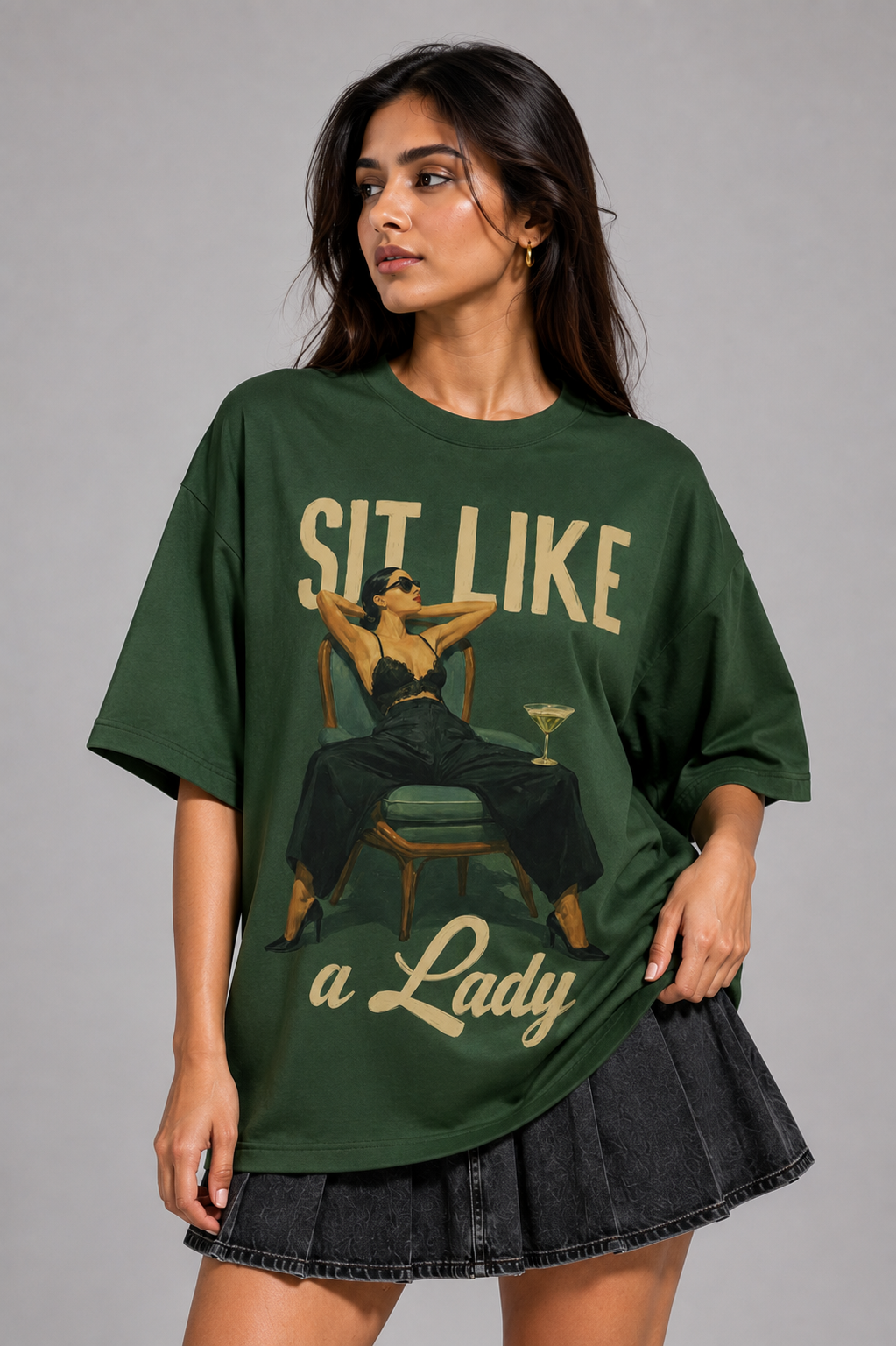 Sit Like a Lady Oversized T-Shirt
