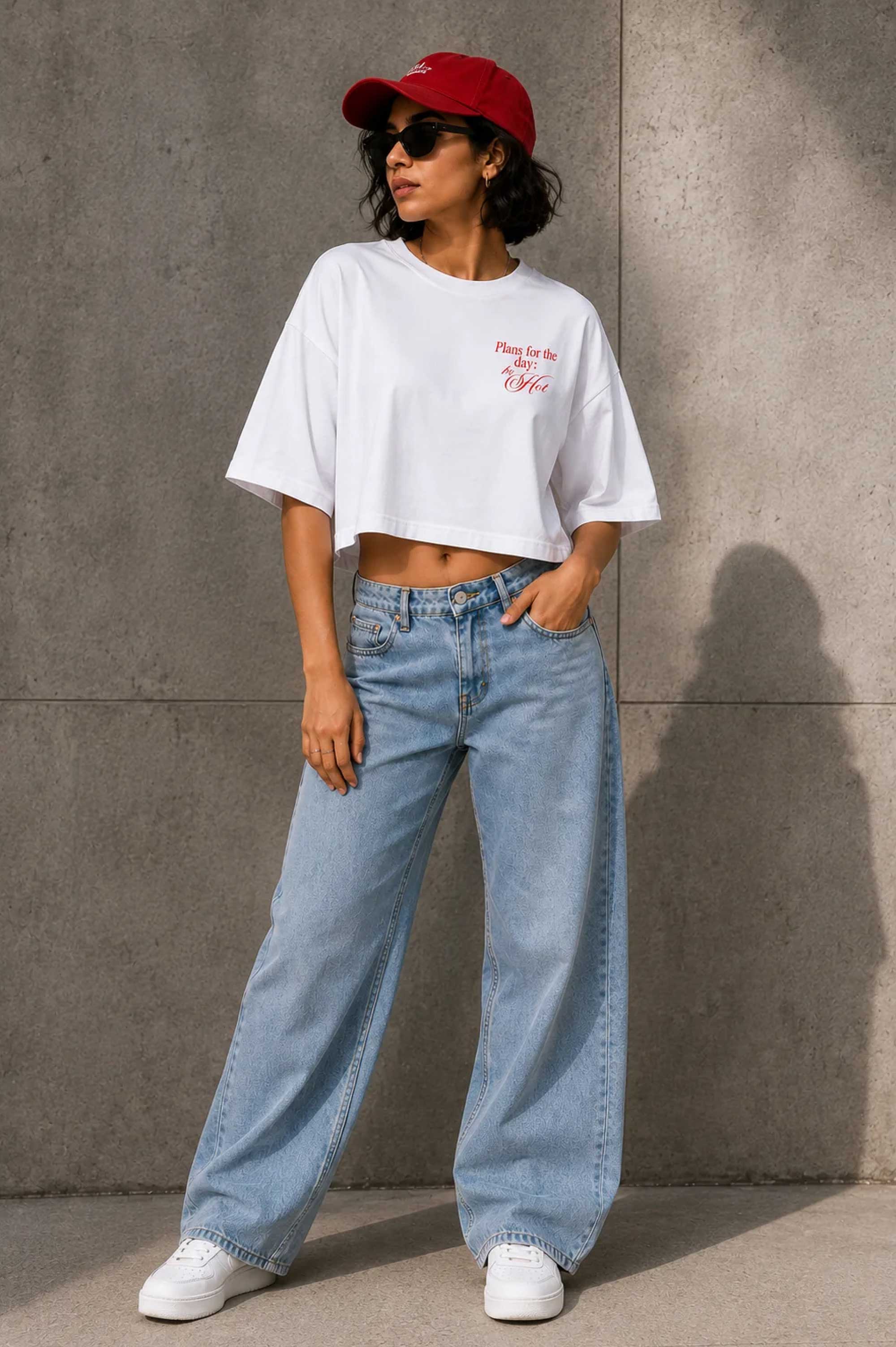 Chilly & Spicy Crop Oversized Tee 🌶️