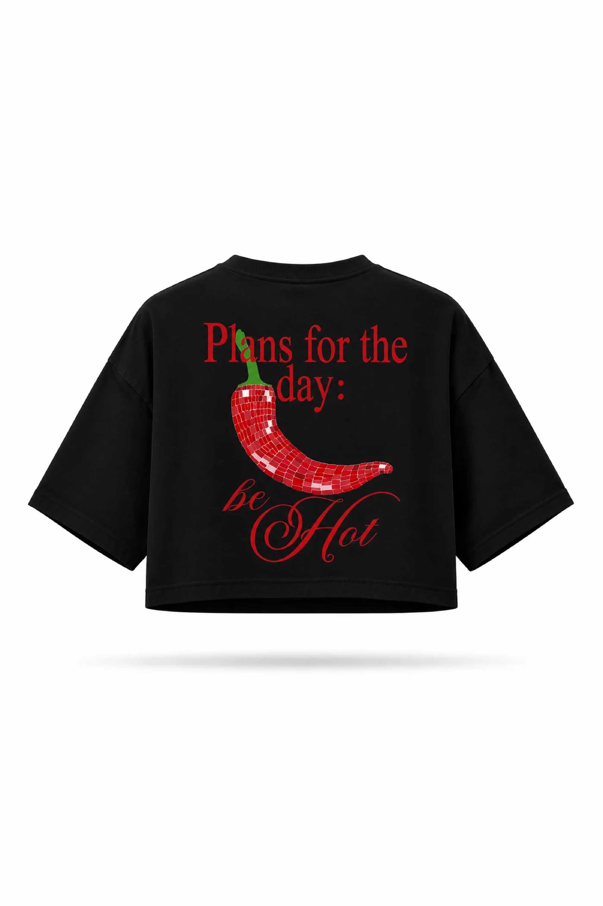Chilly & Spicy Crop Oversized Tee 🌶️