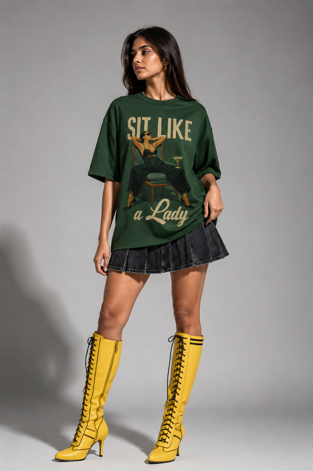 Sit Like a Lady Oversized T-Shirt