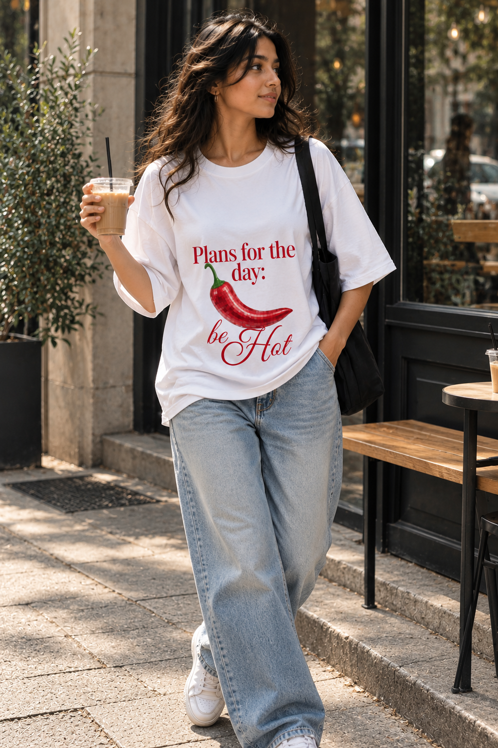 Chilli Crush oversized Tee