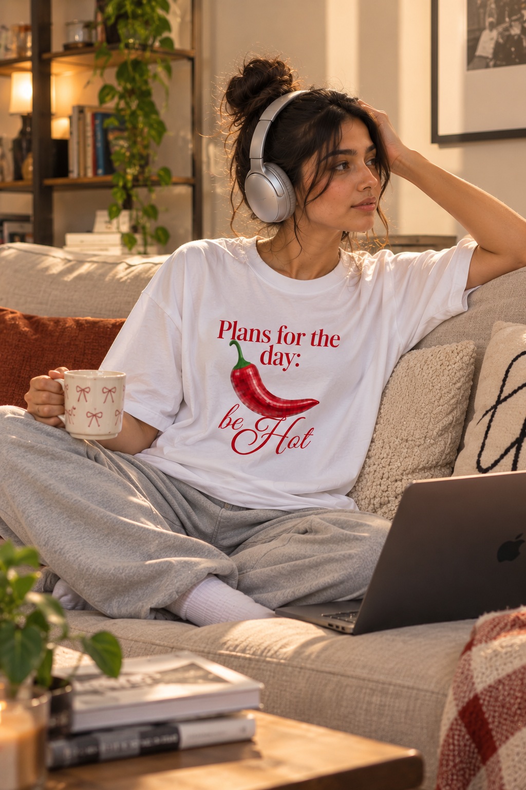 Chilli Crush oversized Tee