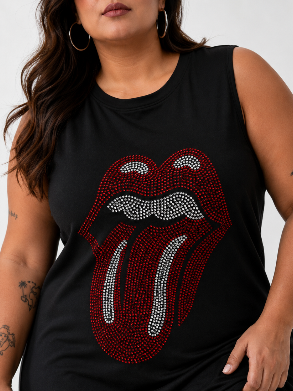 Lipstick & lies’ T-shirt dress
