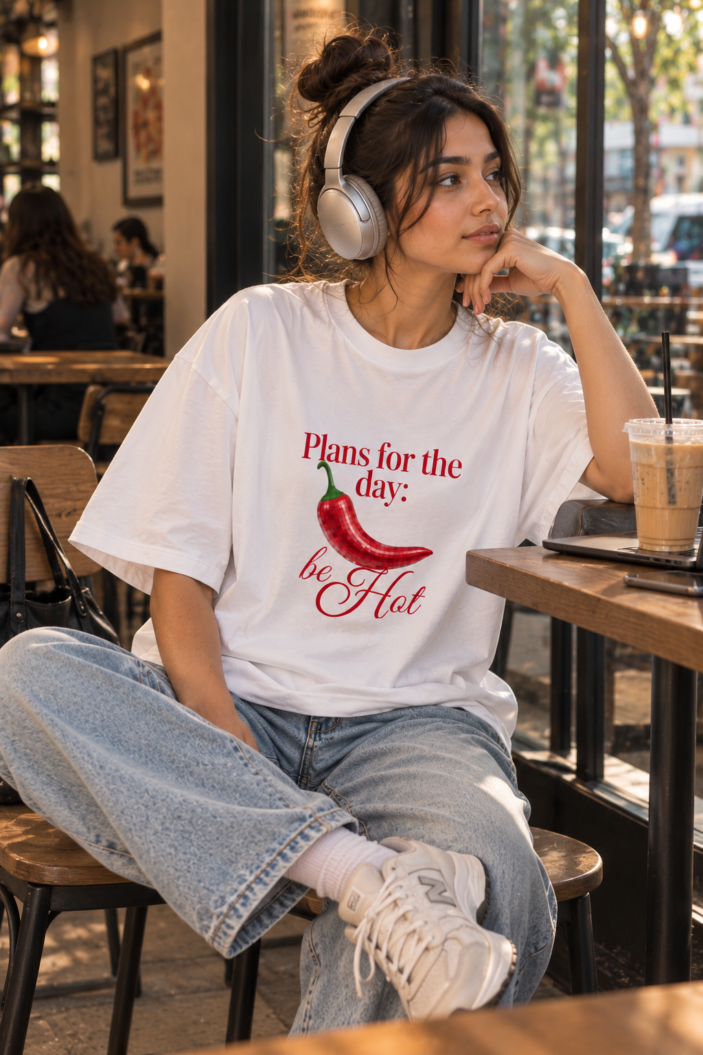 Chilli Crush oversized Tee