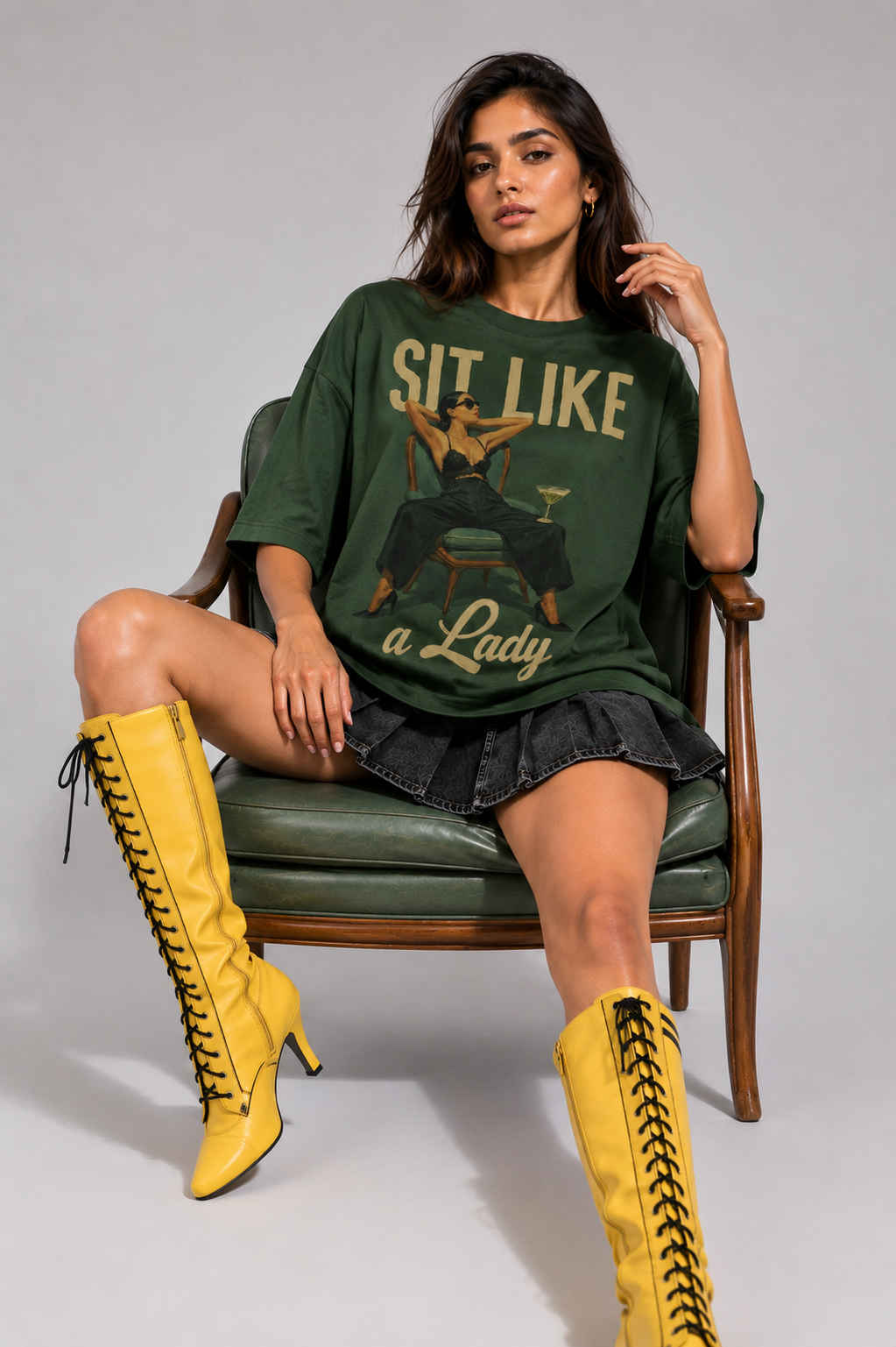 Sit Like a Lady Oversized T-Shirt
