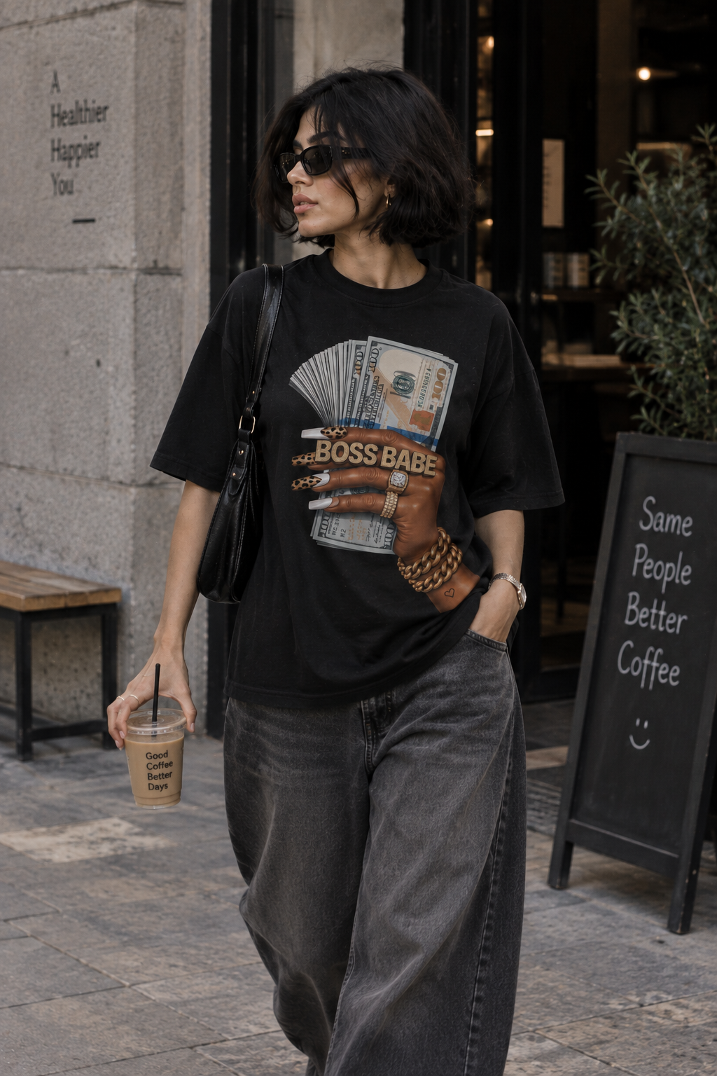 Boss babe oversized tshirt