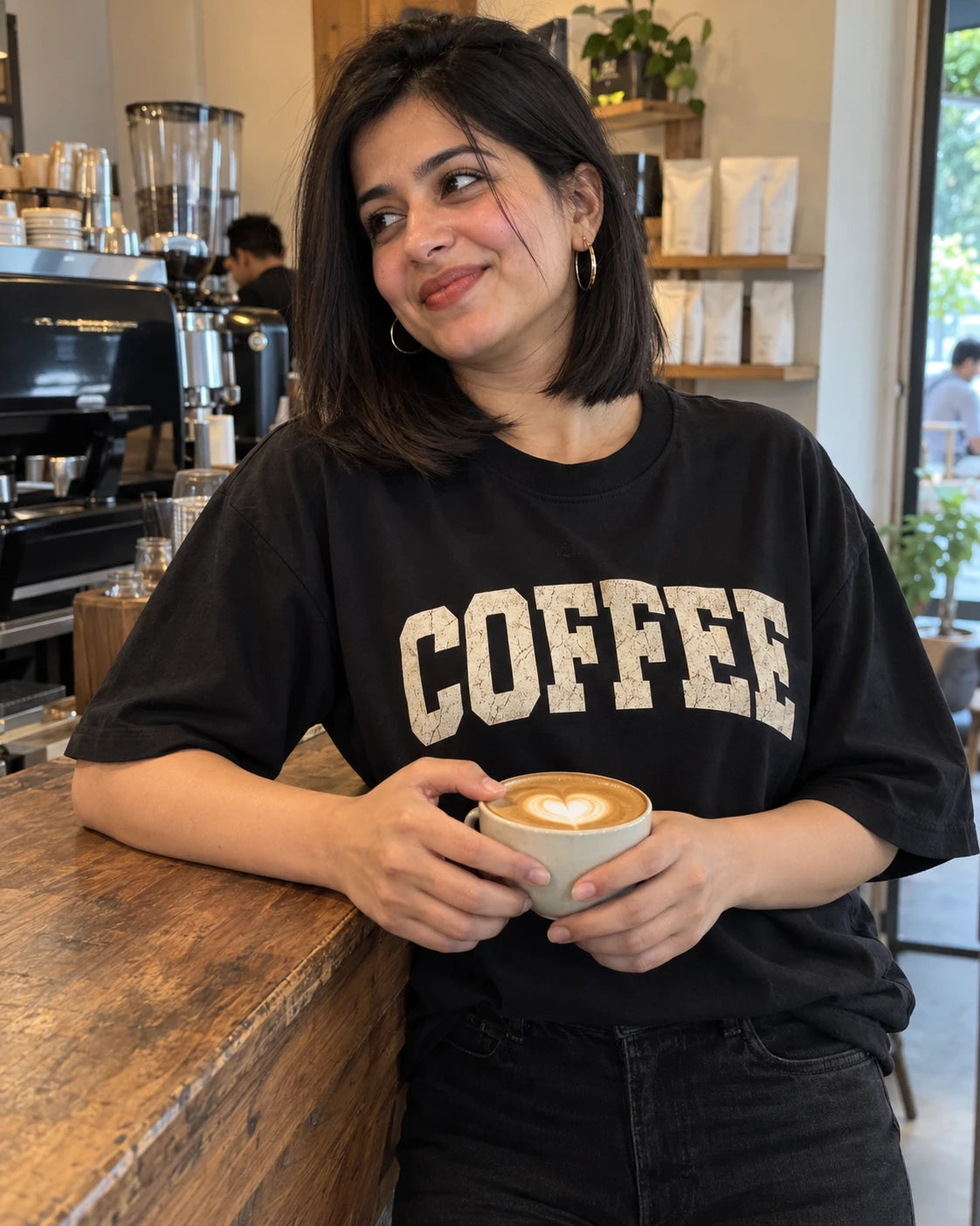 Coffee love oversized tee