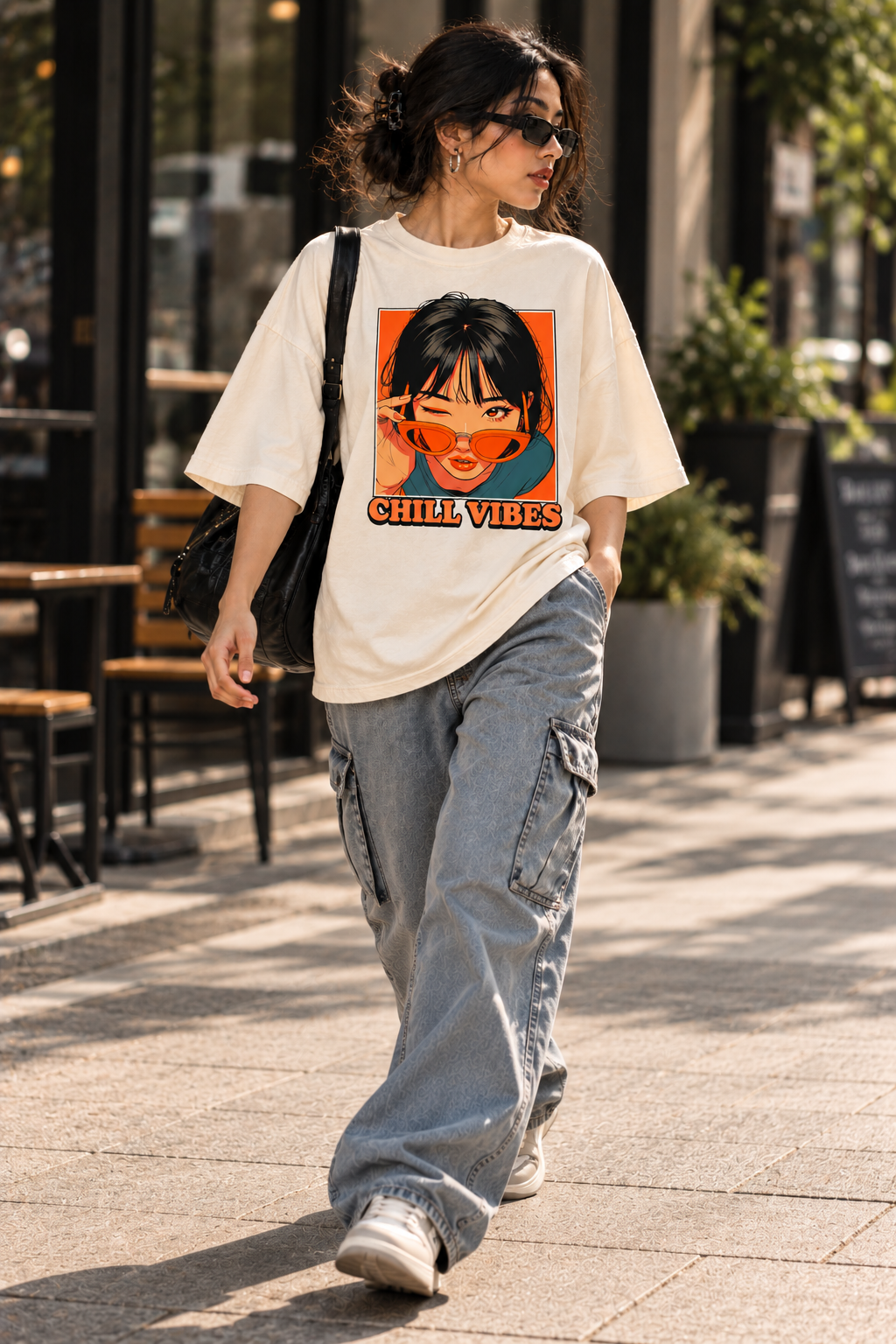 Chill Vibes oversized tee
