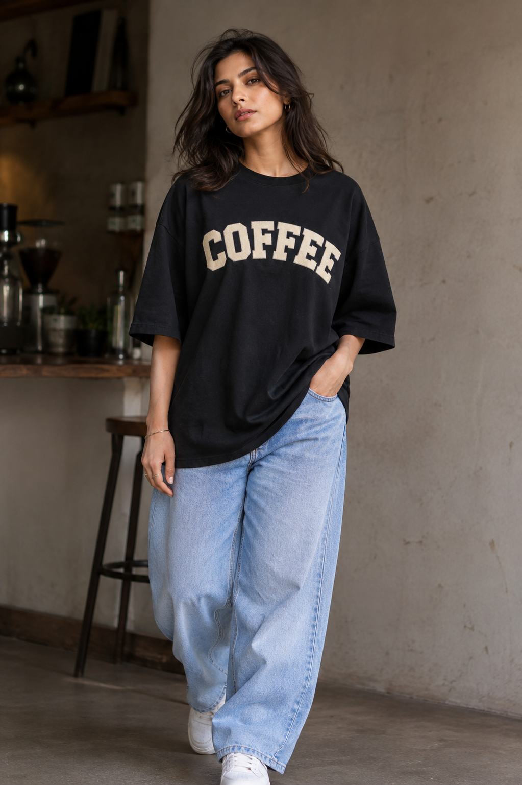 Coffee love oversized tee