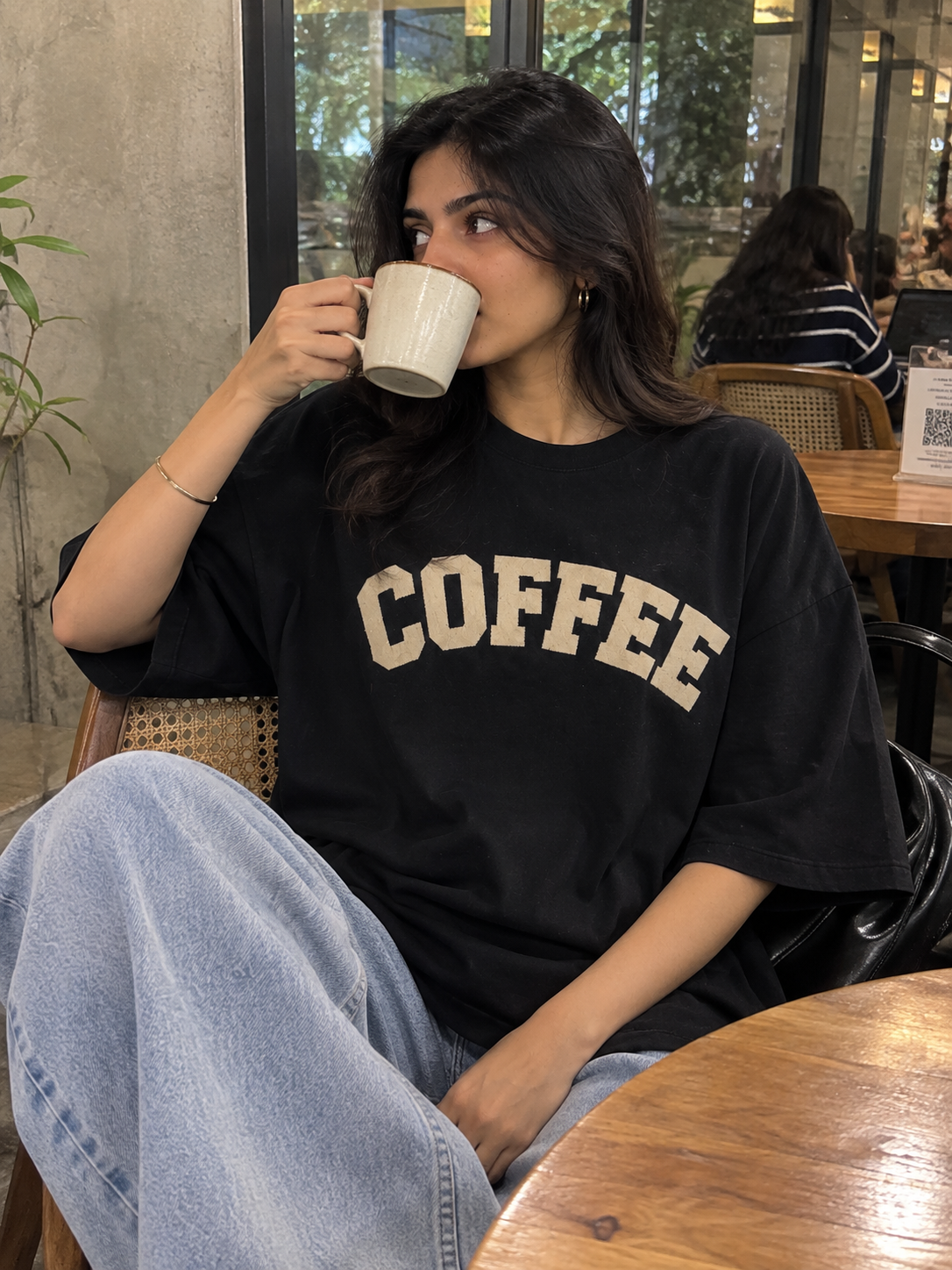 Coffee love oversized tee