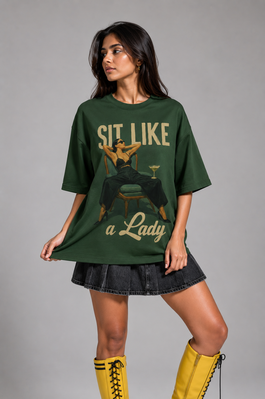 Sit Like a Lady Oversized T-Shirt