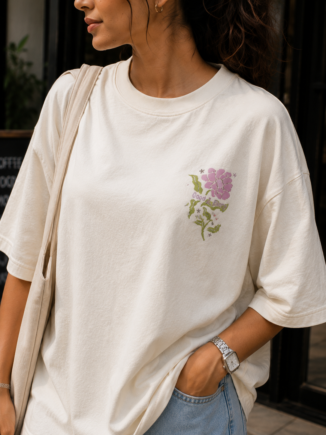 Good energy oversized t-shirt