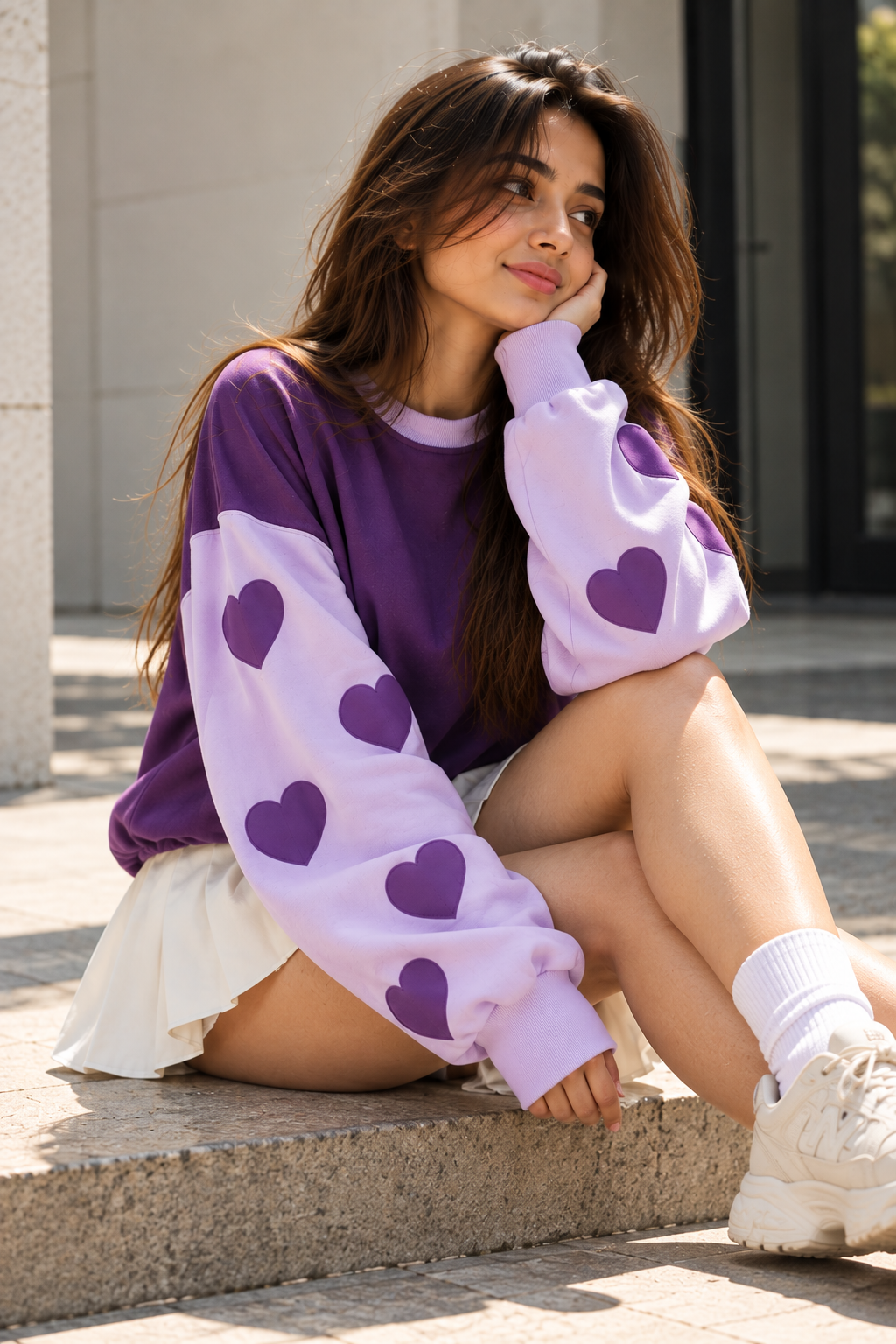 I PURPLE YOU OVERSIZED SWEATSHIRT