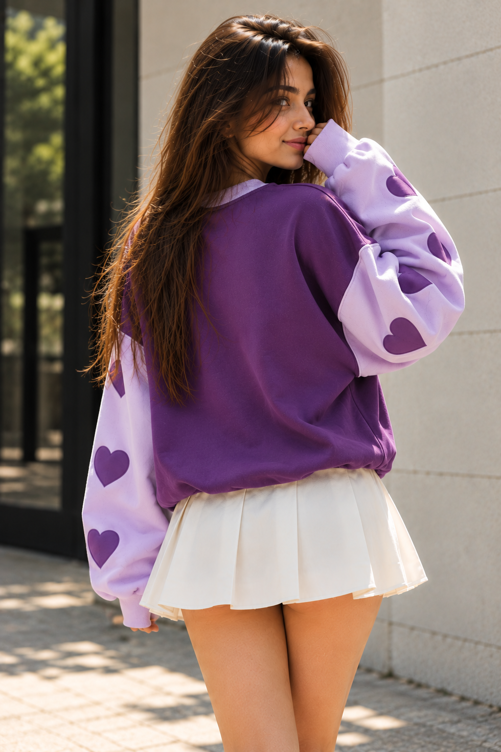 I PURPLE YOU OVERSIZED SWEATSHIRT