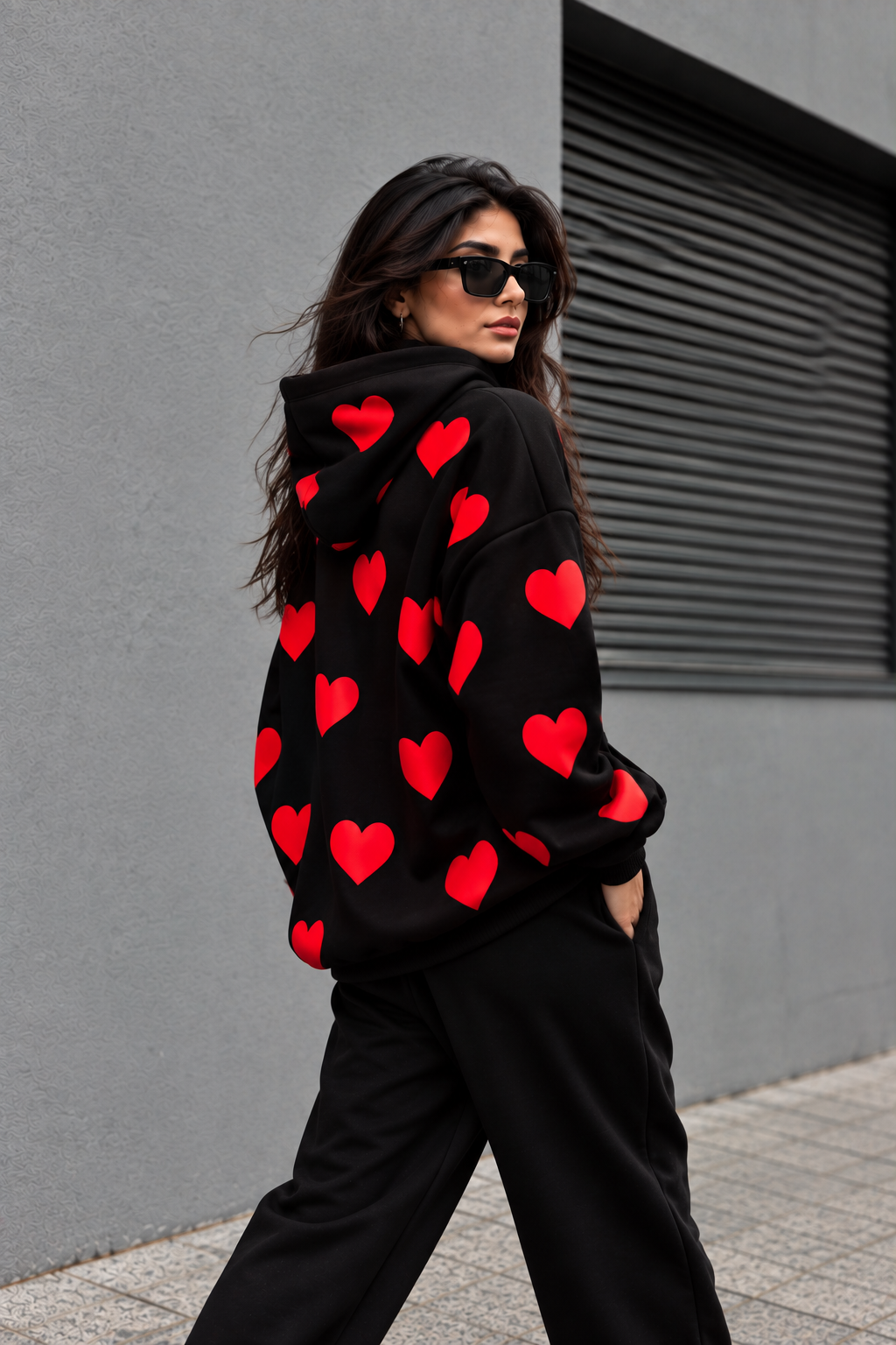 HEART ATTACK OVERSIZED HOODIE