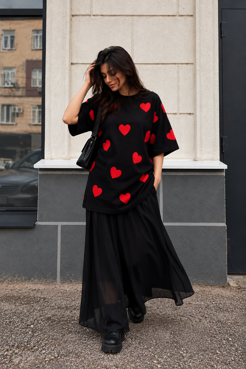 HEART ATTACK OVERSIZED TEE