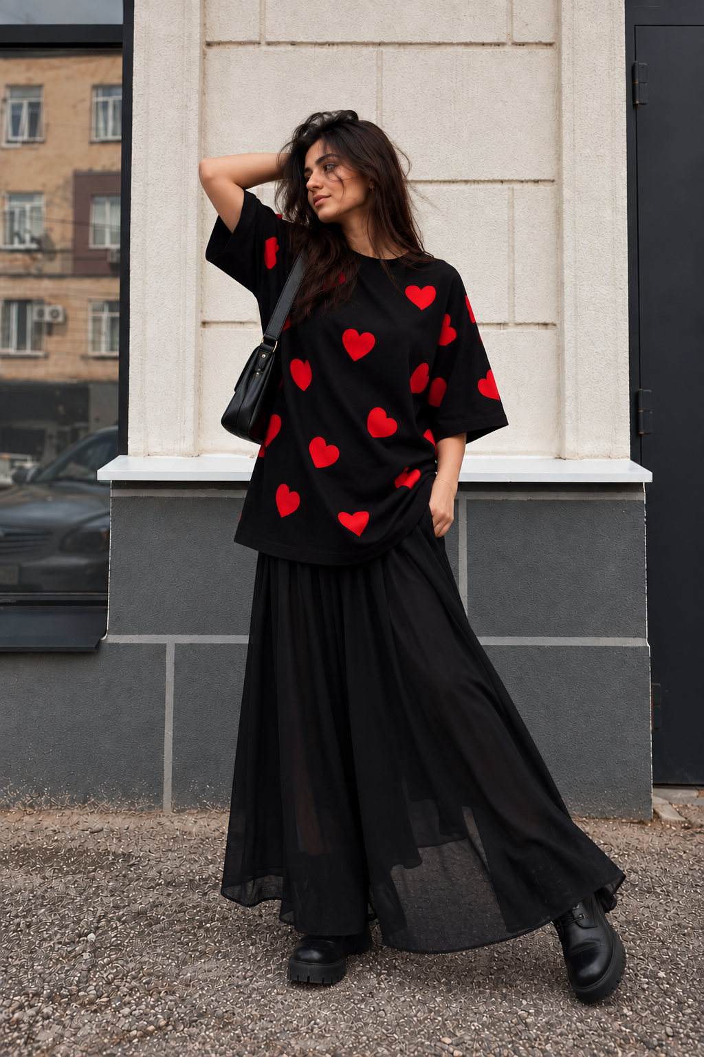 HEART ATTACK OVERSIZED TEE