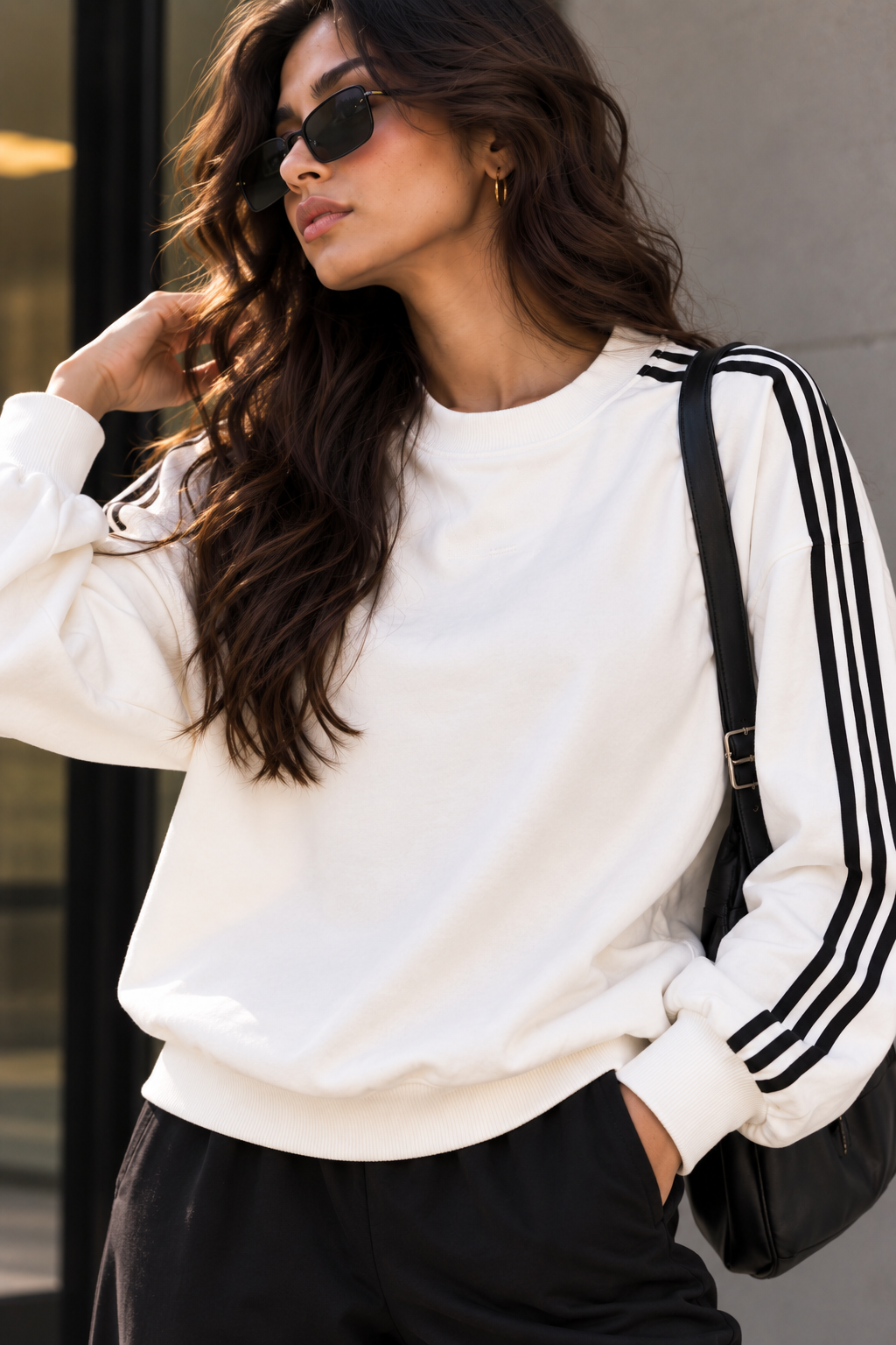 SIGNATURE STRIPE SWEATSHIRT